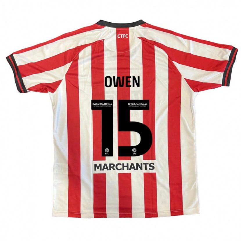 Danxen Hombre Camiseta Emily Owen #15 Rojo Blanco 1ª Equipación 2024/25 La Camisa México