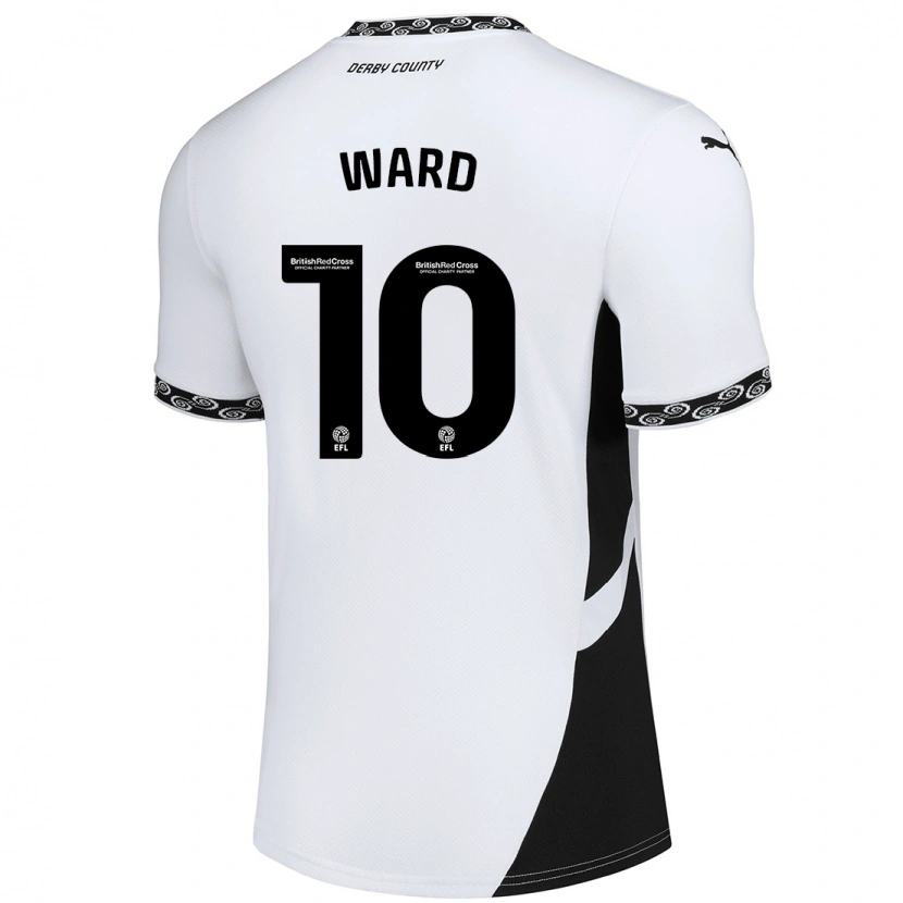 Danxen Hombre Camiseta Hannah Ward #10 Blanco Negro 1ª Equipación 2024/25 La Camisa México