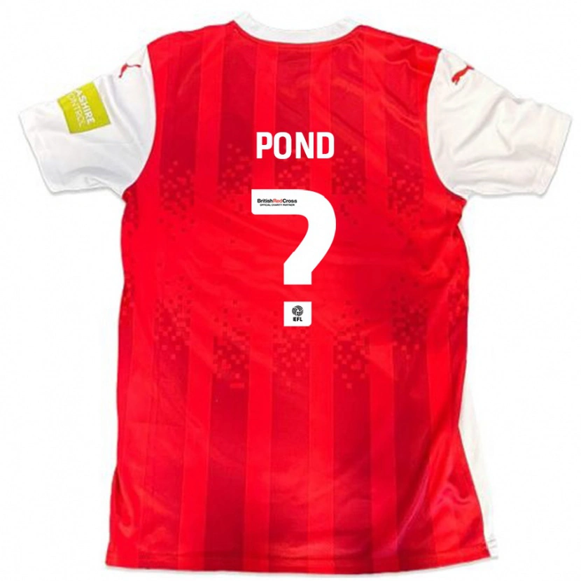 Danxen Hombre Camiseta Nathan Pond #0 Rojo Blanco 1ª Equipación 2024/25 La Camisa México