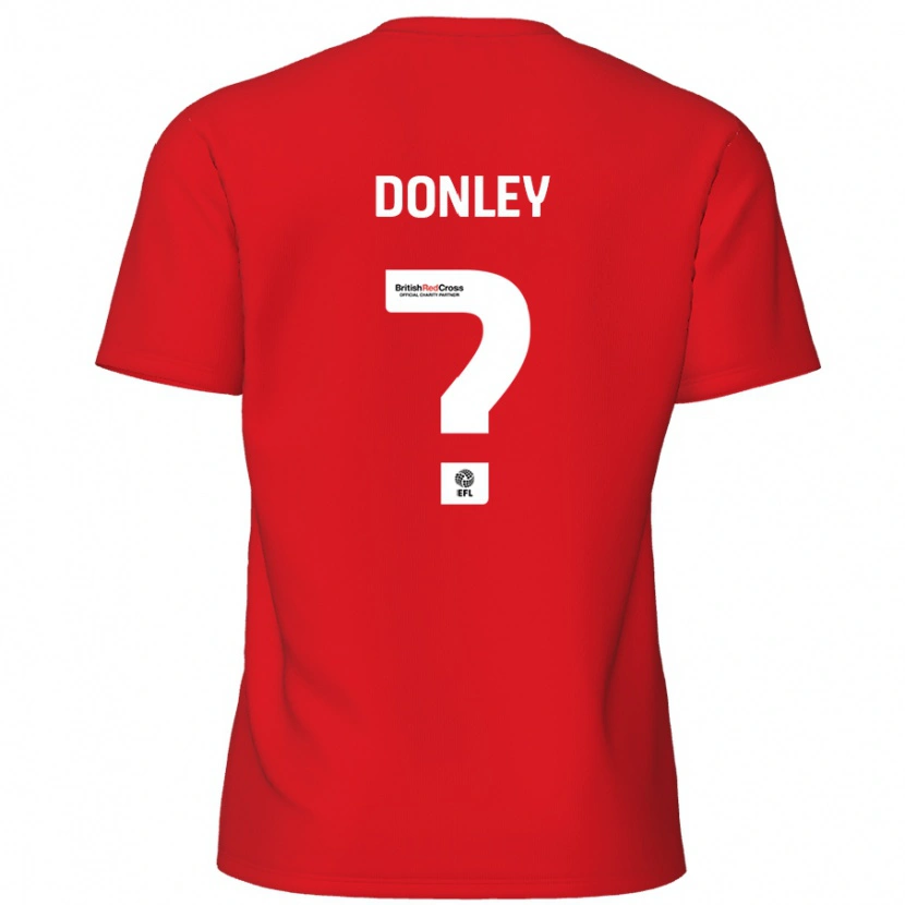 Danxen Hombre Camiseta Jamie Donley #0 Rojo 1ª Equipación 2024/25 La Camisa México