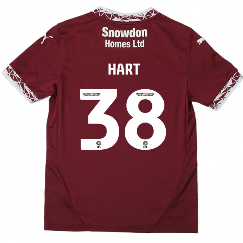 Danxen Hombre Camiseta Jamari Hart #38 Borgoña 1ª Equipación 2024/25 La Camisa México