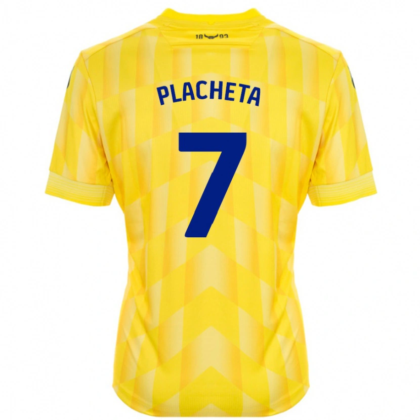 Danxen Hombre Camiseta Przemyslaw Placheta #7 Amarillo 1ª Equipación 2024/25 La Camisa México