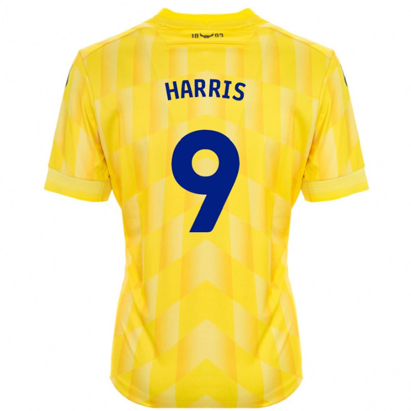 Danxen Hombre Camiseta Mark Harris #9 Amarillo 1ª Equipación 2024/25 La Camisa México