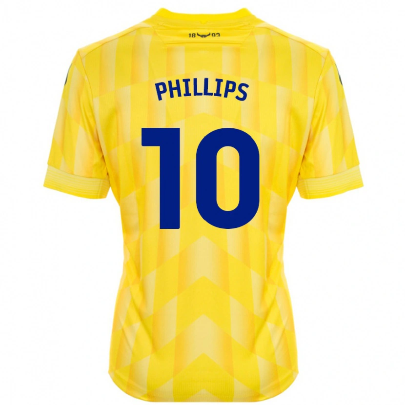 Danxen Hombre Camiseta Matt Phillips #10 Amarillo 1ª Equipación 2024/25 La Camisa México