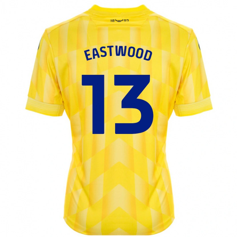 Danxen Hombre Camiseta Simon Eastwood #13 Amarillo 1ª Equipación 2024/25 La Camisa México