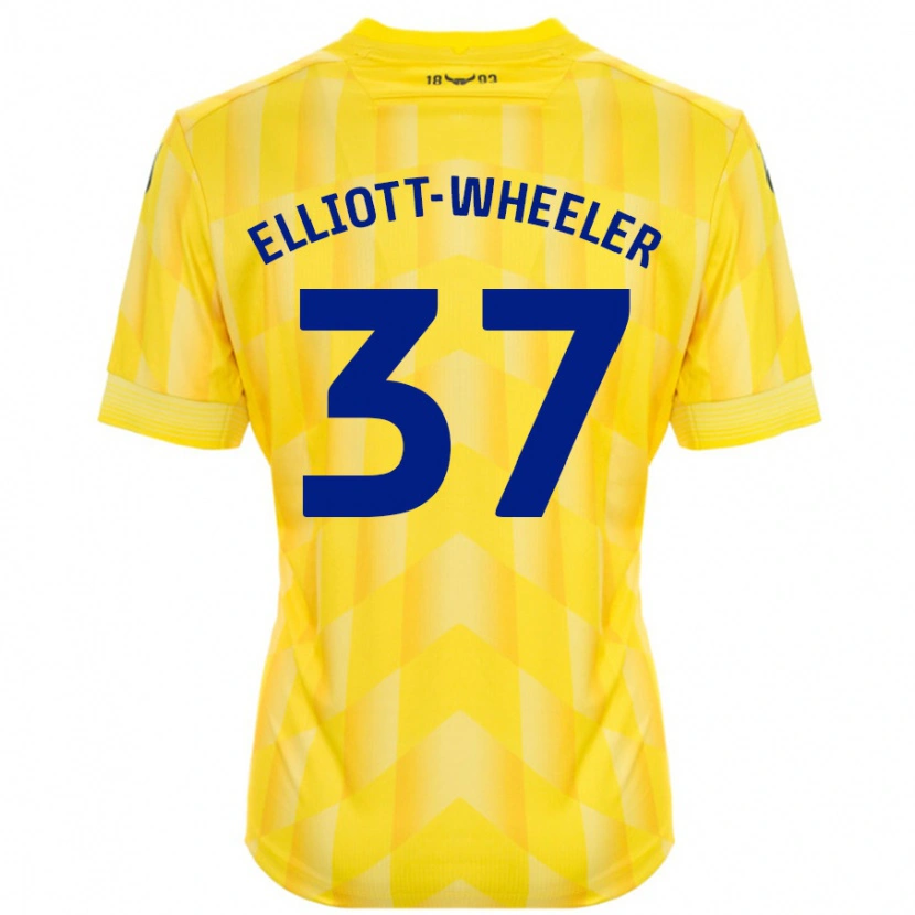 Danxen Hombre Camiseta Aidan Elliott-Wheeler #37 Amarillo 1ª Equipación 2024/25 La Camisa México