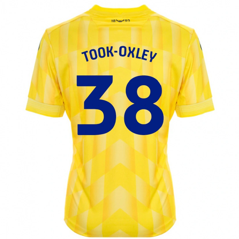 Danxen Hombre Camiseta Zaide Took-Oxley #38 Amarillo 1ª Equipación 2024/25 La Camisa México