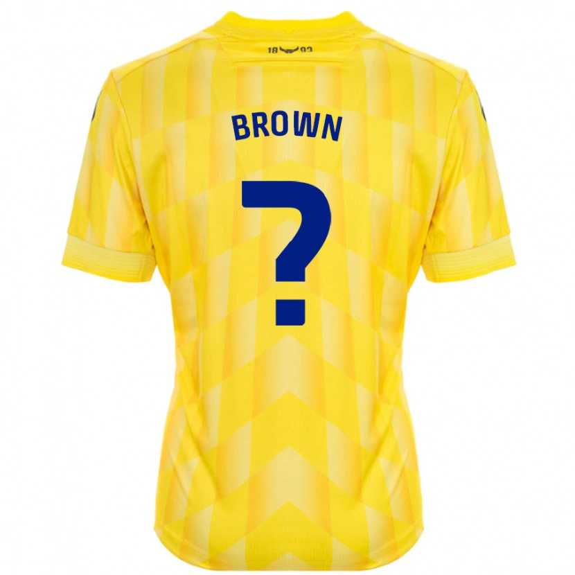 Danxen Hombre Camiseta Georgia Brown #0 Amarillo 1ª Equipación 2024/25 La Camisa México