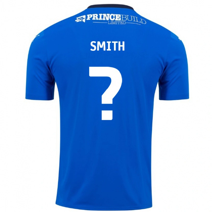 Danxen Hombre Camiseta Bastian Smith #0 Azul Blanco 1ª Equipación 2024/25 La Camisa México