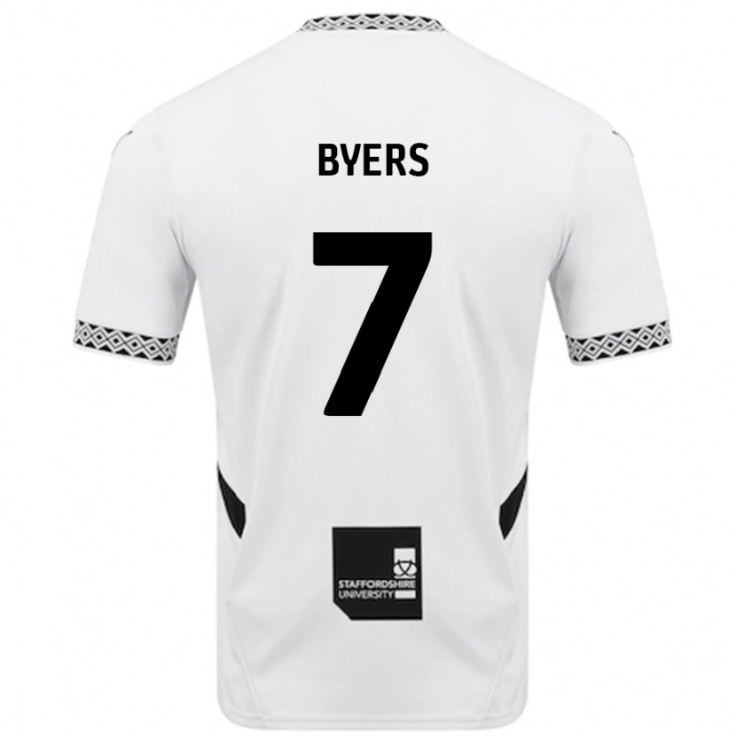 Danxen Hombre Camiseta George Byers #7 Blanco 1ª Equipación 2024/25 La Camisa México