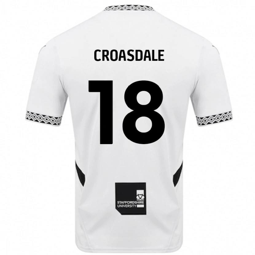 Danxen Hombre Camiseta Ryan Croasdale #18 Blanco 1ª Equipación 2024/25 La Camisa México