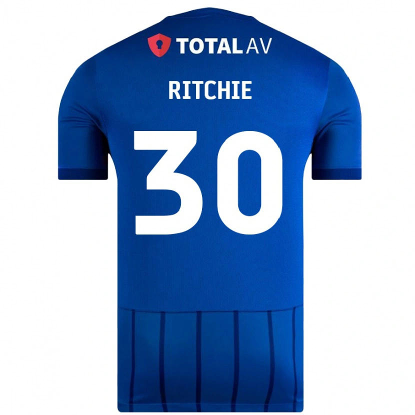 Danxen Hombre Camiseta Matt Ritchie #30 Azul 1ª Equipación 2024/25 La Camisa México