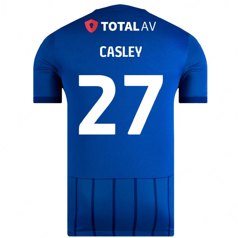 Danxen Hombre Camiseta Riva Casley #27 Azul 1ª Equipación 2024/25 La Camisa México