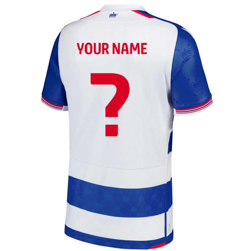 Danxen Hombre Camiseta Su Nombre #0 Azul Blanco 1ª Equipación 2024/25 La Camisa México