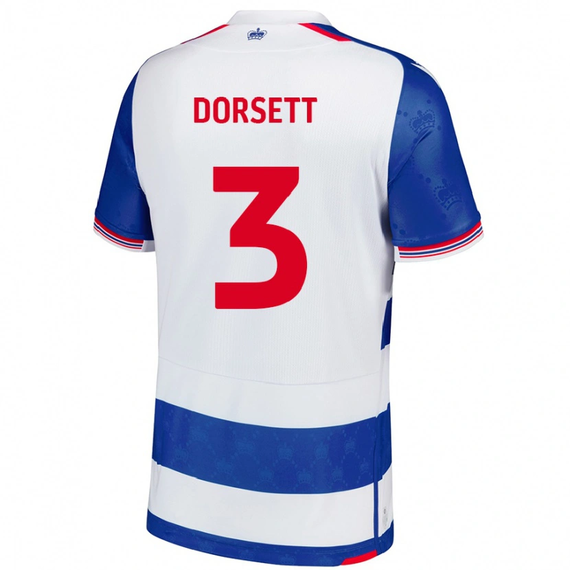 Danxen Hombre Camiseta Jeriel Dorsett #3 Azul Blanco 1ª Equipación 2024/25 La Camisa México