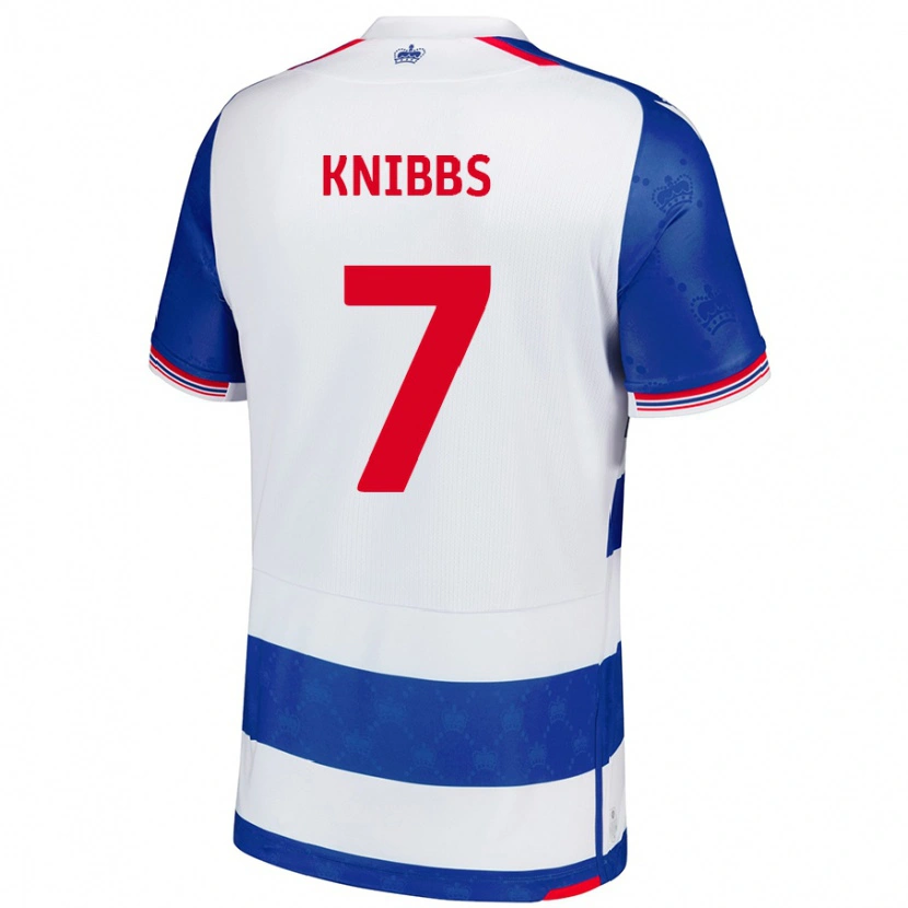 Danxen Hombre Camiseta Harvey Knibbs #7 Azul Blanco 1ª Equipación 2024/25 La Camisa México