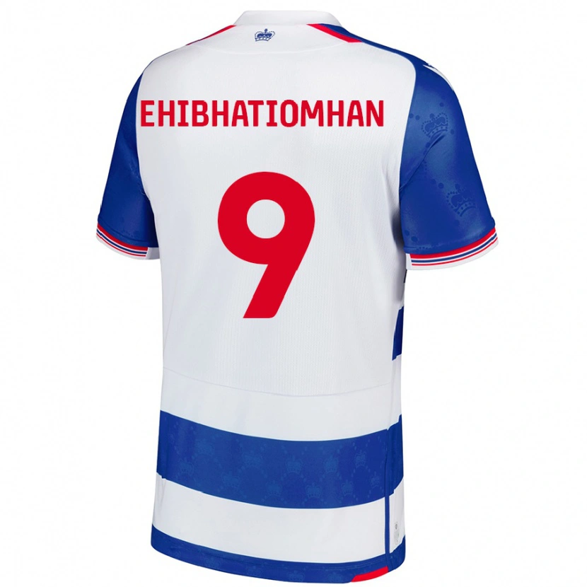 Danxen Hombre Camiseta Kelvin Ehibhatiomhan #9 Azul Blanco 1ª Equipación 2024/25 La Camisa México