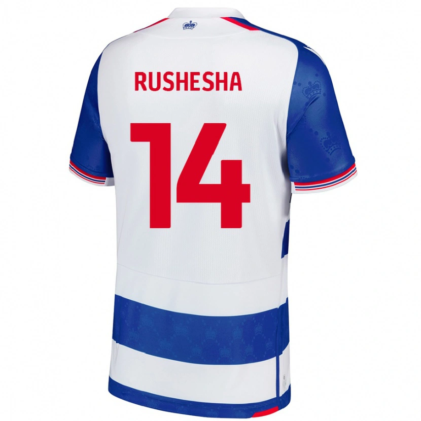 Danxen Hombre Camiseta Tivonge Rushesha #14 Azul Blanco 1ª Equipación 2024/25 La Camisa México