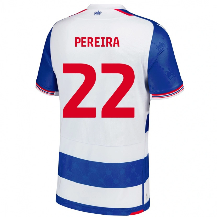 Danxen Hombre Camiseta Joel Pereira #22 Azul Blanco 1ª Equipación 2024/25 La Camisa México