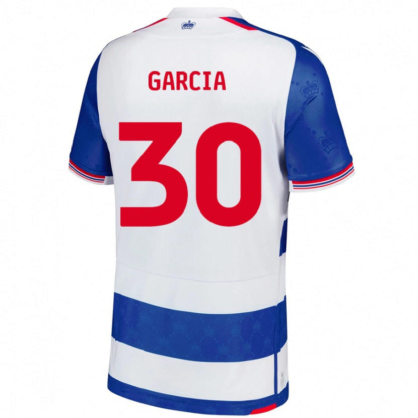 Danxen Hombre Camiseta Andre Garcia #30 Azul Blanco 1ª Equipación 2024/25 La Camisa México