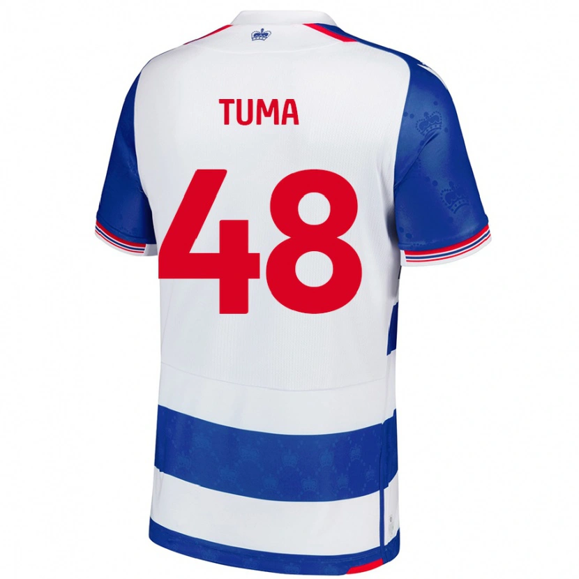 Danxen Hombre Camiseta Basil Tuma #48 Azul Blanco 1ª Equipación 2024/25 La Camisa México
