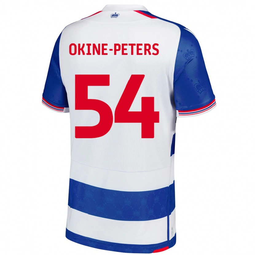 Danxen Hombre Camiseta Jeremiah Okine-Peters #54 Azul Blanco 1ª Equipación 2024/25 La Camisa México