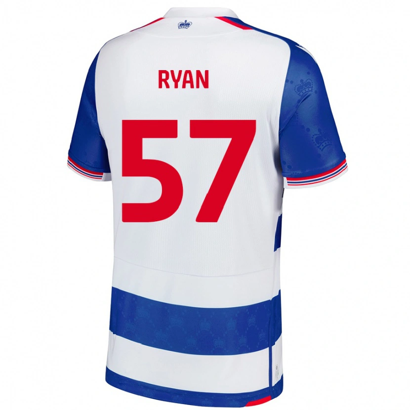 Danxen Hombre Camiseta John Ryan #57 Azul Blanco 1ª Equipación 2024/25 La Camisa México