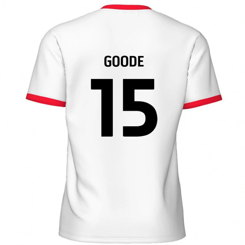 Danxen Hombre Camiseta Charlie Goode #15 Blanco Rojo 1ª Equipación 2024/25 La Camisa México