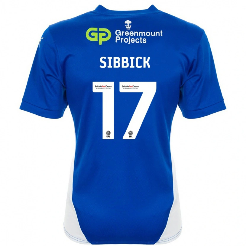 Danxen Hombre Camiseta Toby Sibbick #17 Azul Blanco 1ª Equipación 2024/25 La Camisa México