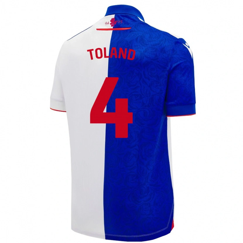 Danxen Hombre Camiseta Tyler Toland #4 Azul Cielo Blanco 1ª Equipación 2024/25 La Camisa México