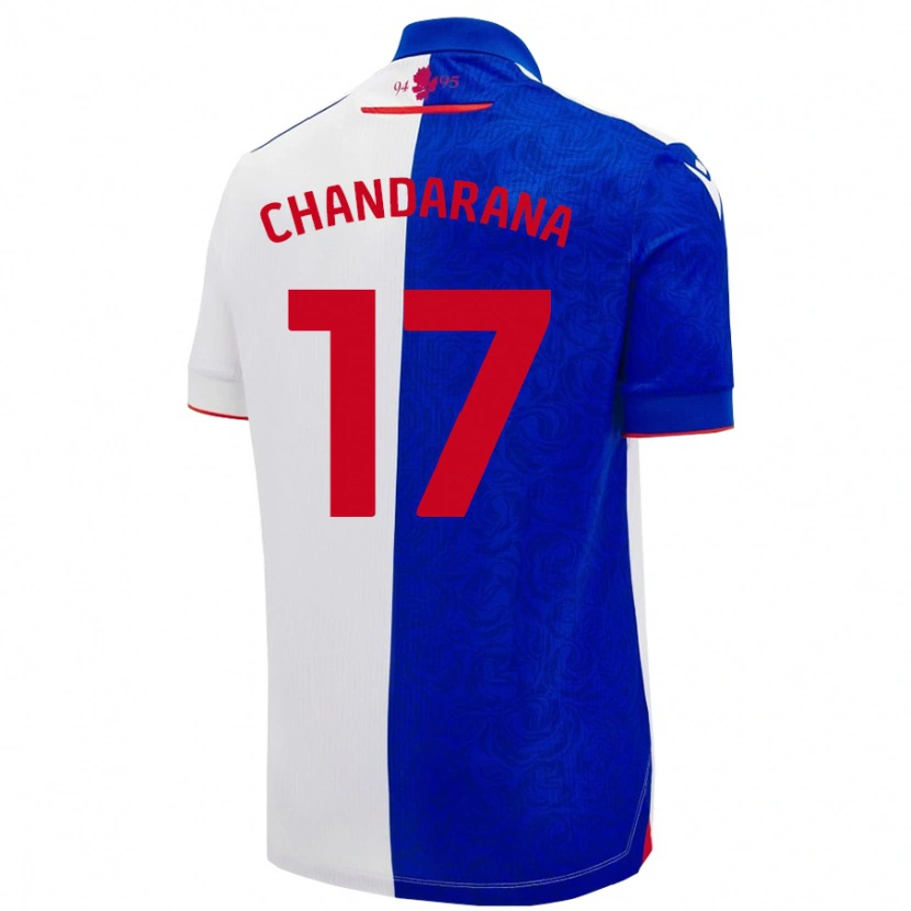 Danxen Hombre Camiseta Millie Chandarana #17 Azul Cielo Blanco 1ª Equipación 2024/25 La Camisa México