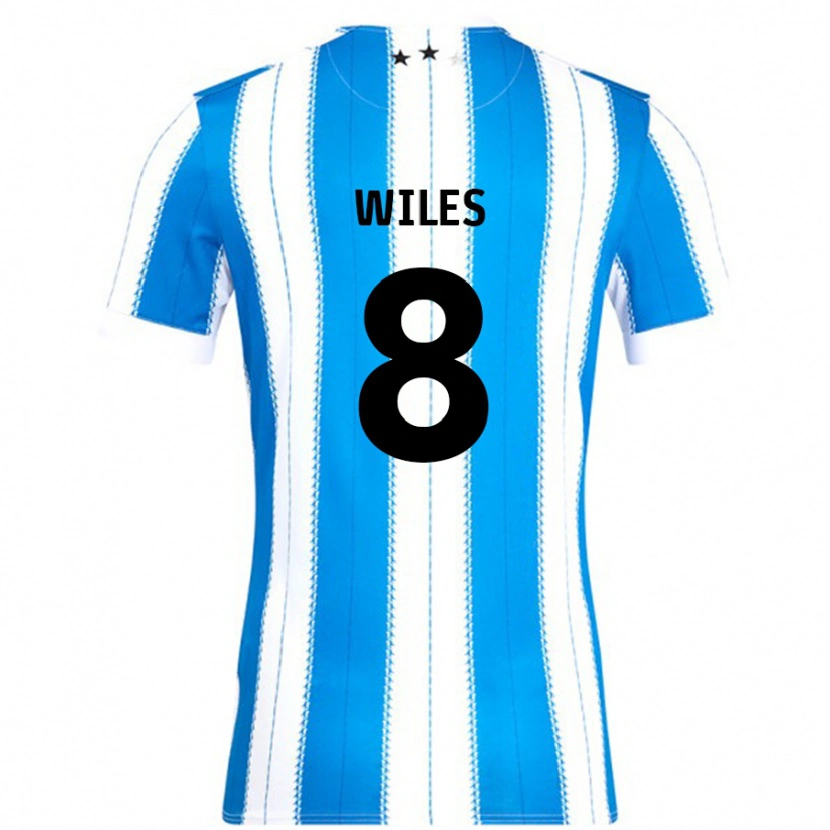 Danxen Hombre Camiseta Ben Wiles #8 Azul Blanco 1ª Equipación 2024/25 La Camisa México