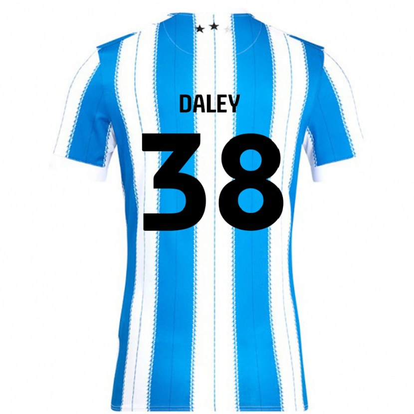 Danxen Hombre Camiseta Luke Daley #38 Azul Blanco 1ª Equipación 2024/25 La Camisa México