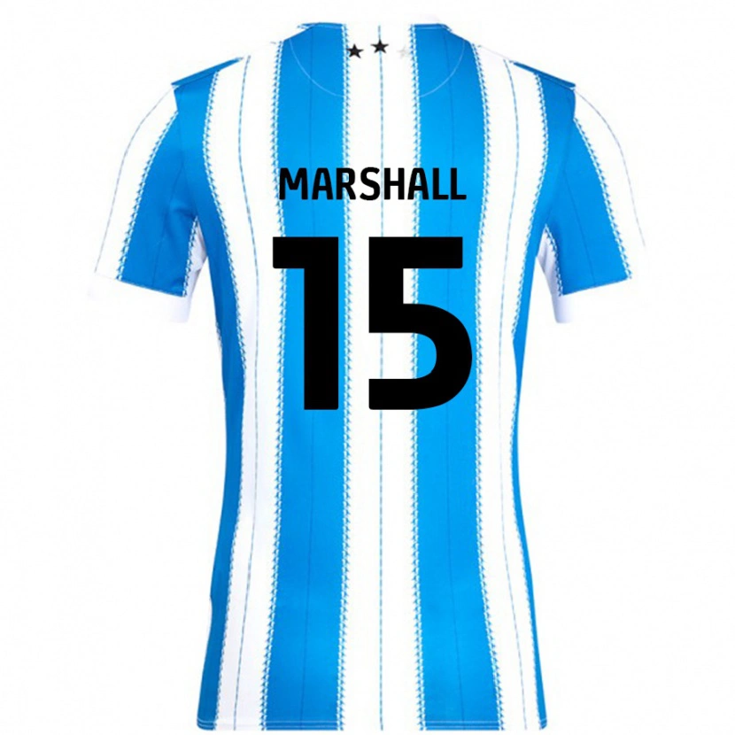 Danxen Hombre Camiseta Georgia Marshall #15 Azul Blanco 1ª Equipación 2024/25 La Camisa México