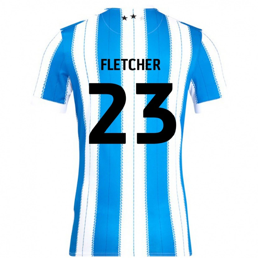 Danxen Hombre Camiseta Serena Fletcher #23 Azul Blanco 1ª Equipación 2024/25 La Camisa México