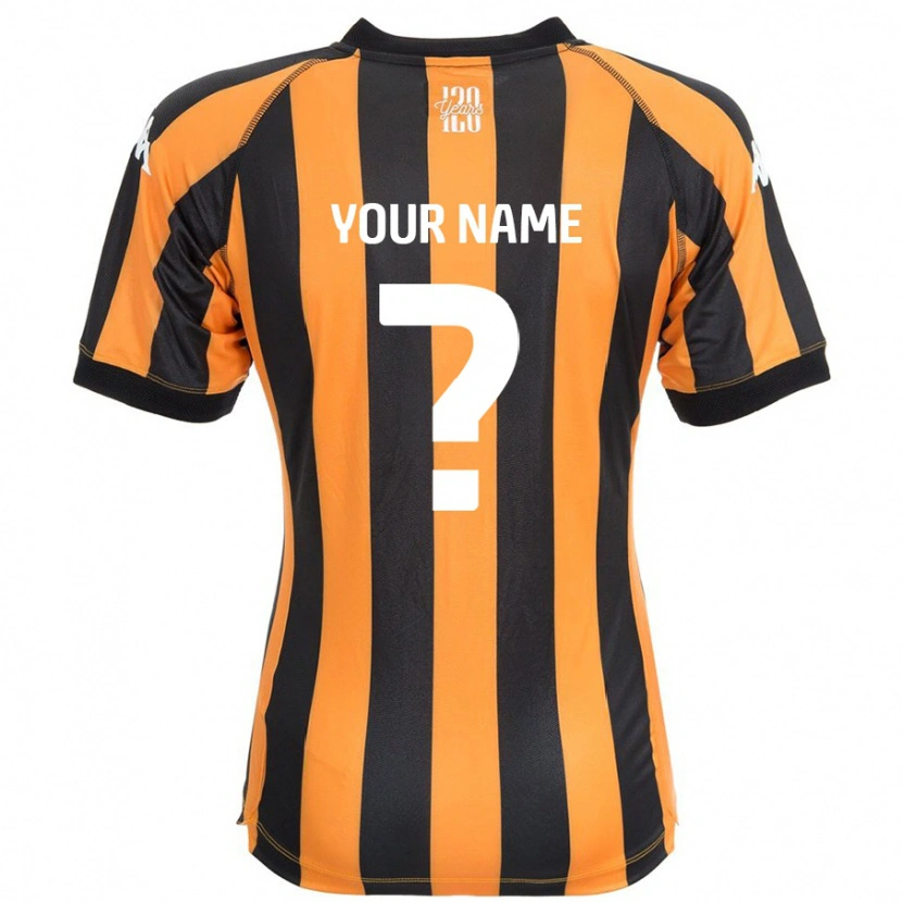 Danxen Hombre Camiseta Su Nombre #0 Negro Ámbar 1ª Equipación 2024/25 La Camisa México