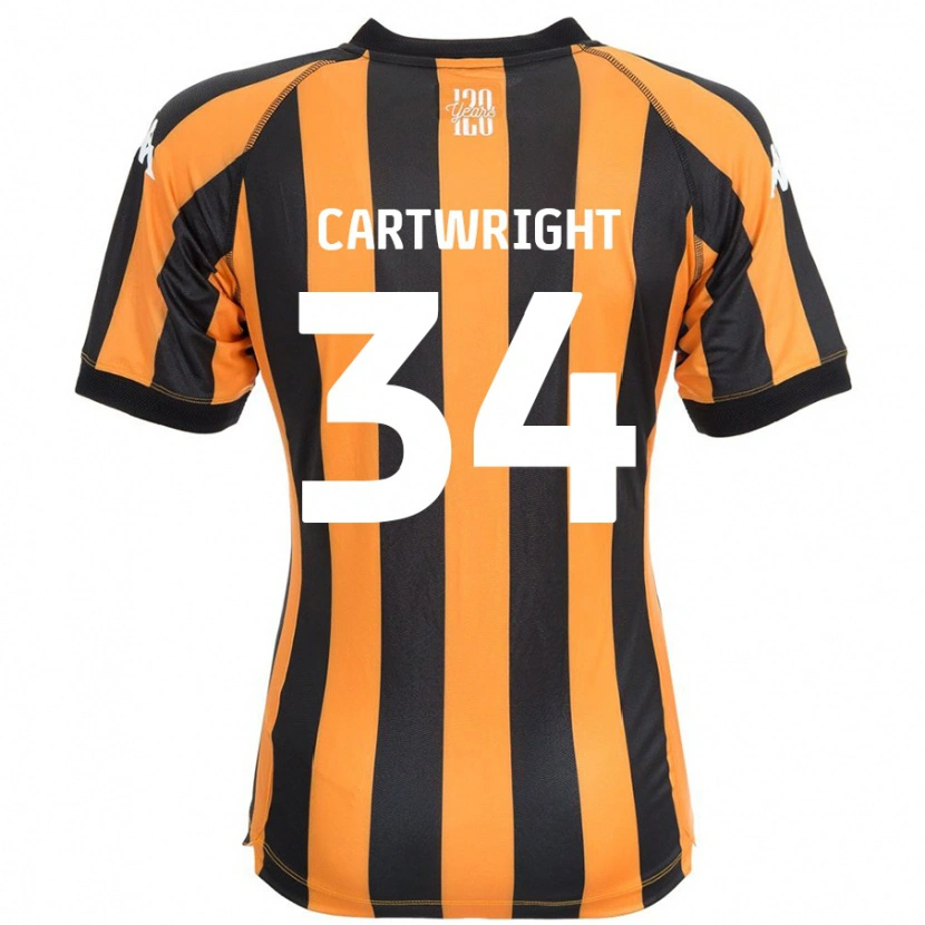 Danxen Hombre Camiseta Harvey Cartwright #34 Negro Ámbar 1ª Equipación 2024/25 La Camisa México