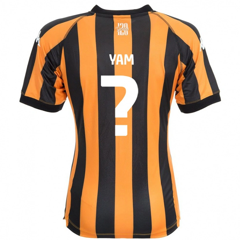 Danxen Hombre Camiseta Callum Yam #0 Negro Ámbar 1ª Equipación 2024/25 La Camisa México