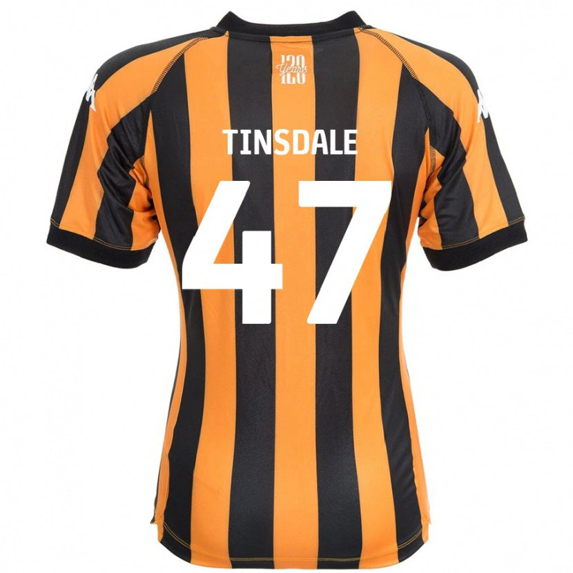 Danxen Hombre Camiseta Nathan Tinsdale #47 Negro Ámbar 1ª Equipación 2024/25 La Camisa México