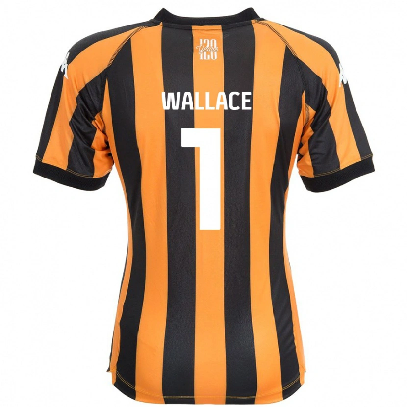 Danxen Hombre Camiseta Abbi Wallace #1 Negro Ámbar 1ª Equipación 2024/25 La Camisa México