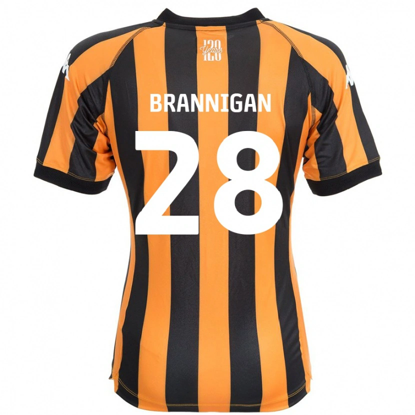 Danxen Hombre Camiseta Aoife Brannigan #28 Negro Ámbar 1ª Equipación 2024/25 La Camisa México