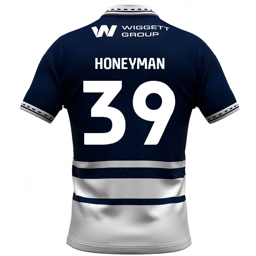 Danxen Hombre Camiseta George Honeyman #39 Azul Marino Blanco 1ª Equipación 2024/25 La Camisa México
