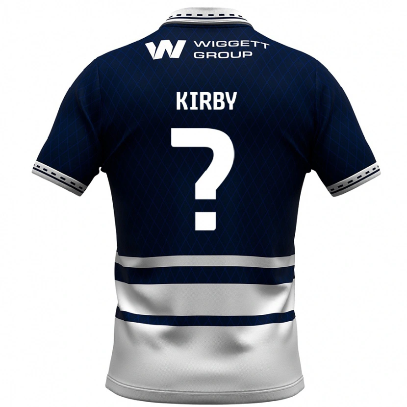 Danxen Hombre Camiseta Archie Kirby #0 Azul Marino Blanco 1ª Equipación 2024/25 La Camisa México