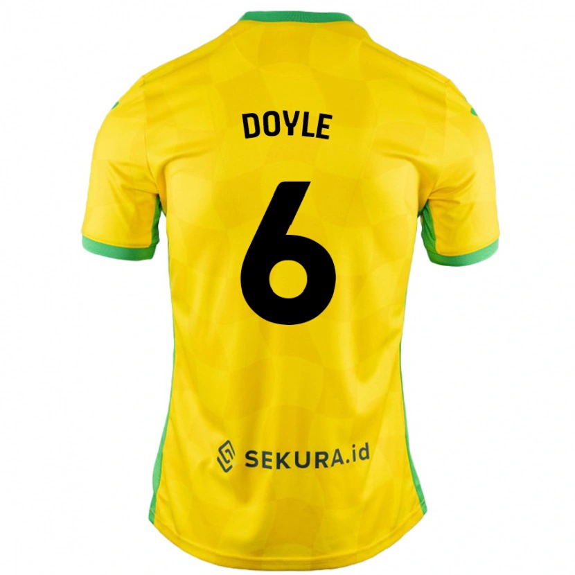 Danxen Hombre Camiseta Callum Doyle #6 Amarillo Verde 1ª Equipación 2024/25 La Camisa México