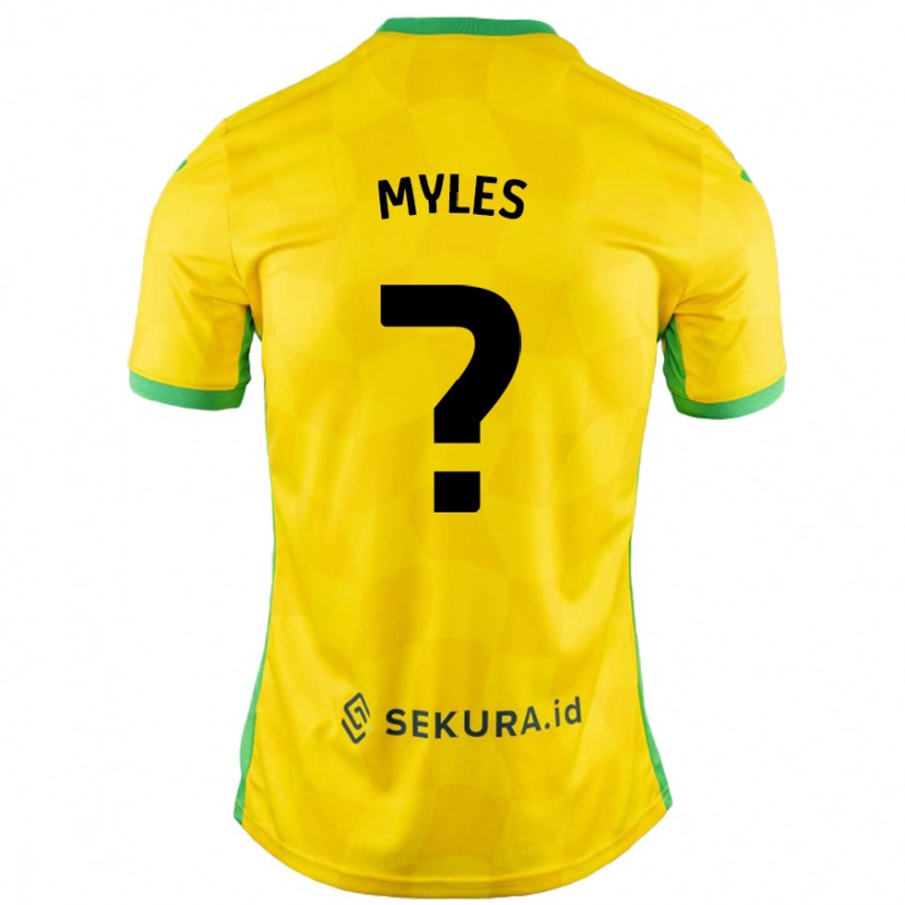 Danxen Hombre Camiseta Elliot Myles #0 Amarillo Verde 1ª Equipación 2024/25 La Camisa México