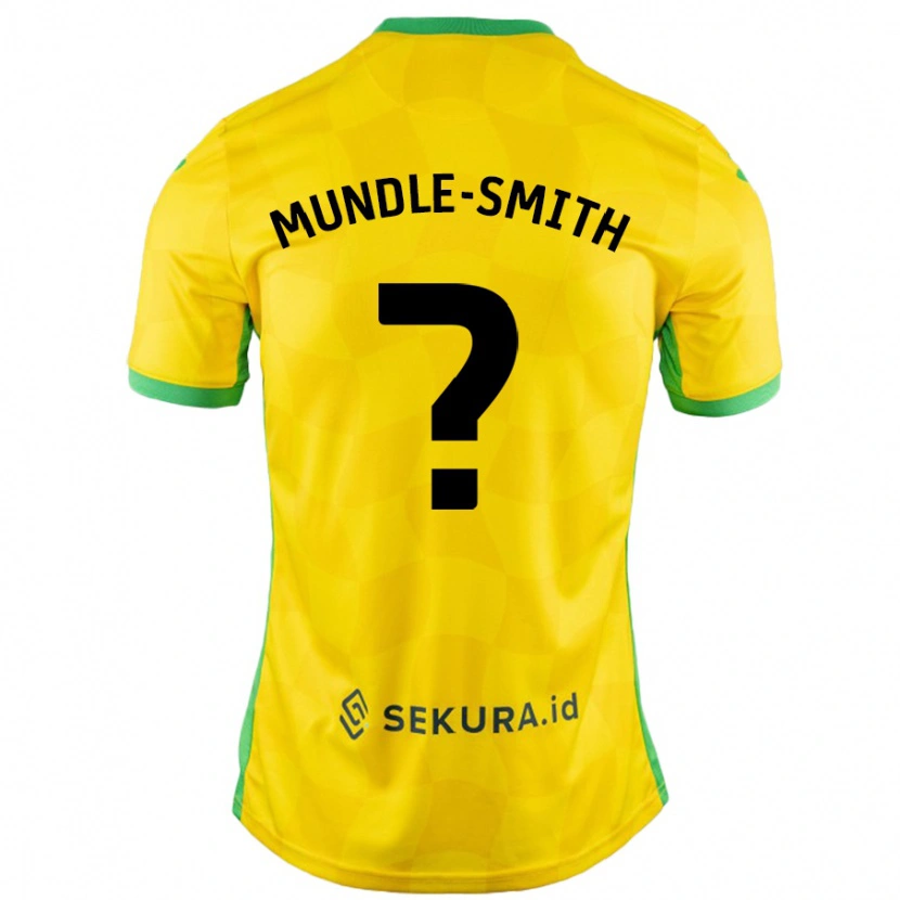 Danxen Hombre Camiseta Errol Mundle-Smith #0 Amarillo Verde 1ª Equipación 2024/25 La Camisa México