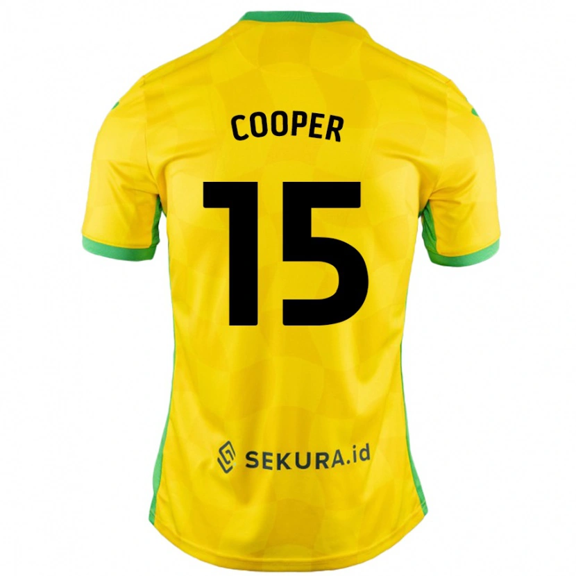 Danxen Hombre Camiseta Naomi Cooper #15 Amarillo Verde 1ª Equipación 2024/25 La Camisa México
