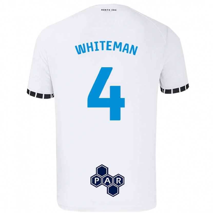 Danxen Hombre Camiseta Ben Whiteman #4 Blanco 1ª Equipación 2024/25 La Camisa México