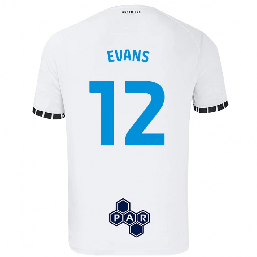 Danxen Hombre Camiseta Ched Evans #12 Blanco 1ª Equipación 2024/25 La Camisa México