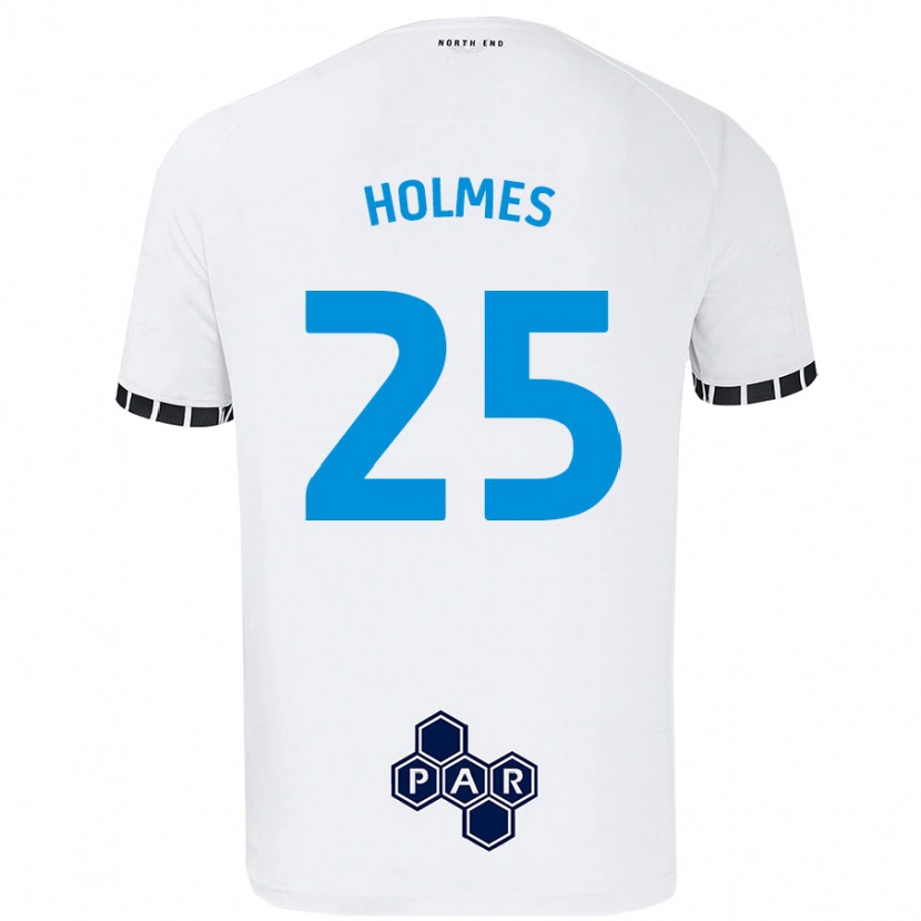 Danxen Hombre Camiseta Duane Holmes #25 Blanco 1ª Equipación 2024/25 La Camisa México